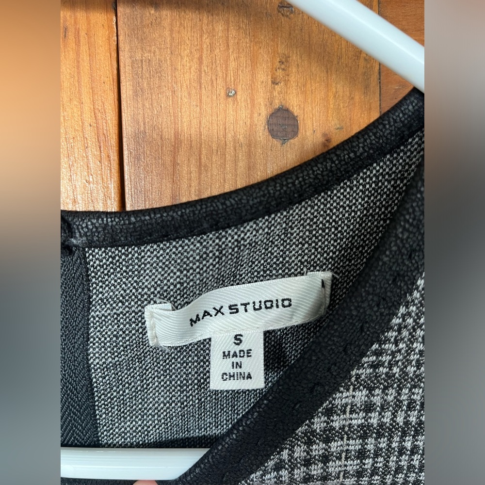 Max Studio Small glen plaid short sleeve dress - Picture 14 of 15
